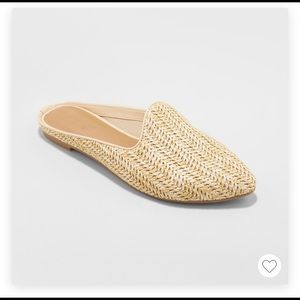 Woven Backless Mules Target Size 10